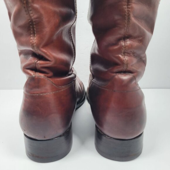 Frye Melissa Button Tall Knee Pull On Women's Brown Boots 77167 US Size 7.5B - Picture 10 of 15